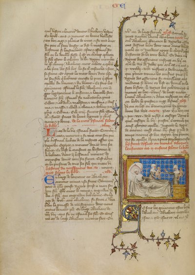 La nascita di Esaù e Giacobbe da Master of Jean